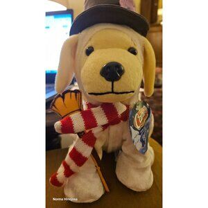 2018 Raising Canes Holiday Plush Puppy Limited Edition Dog Toy With Scarf & Top